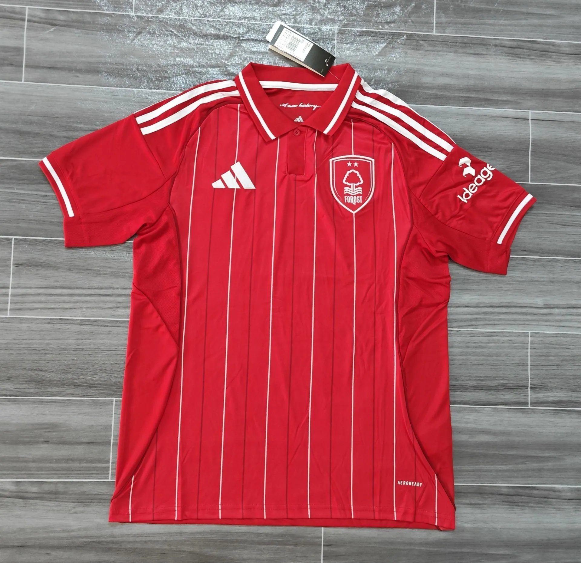 Nottingham Forest FC Home Jersey 2023-2024 Adidas Red Football Shirt