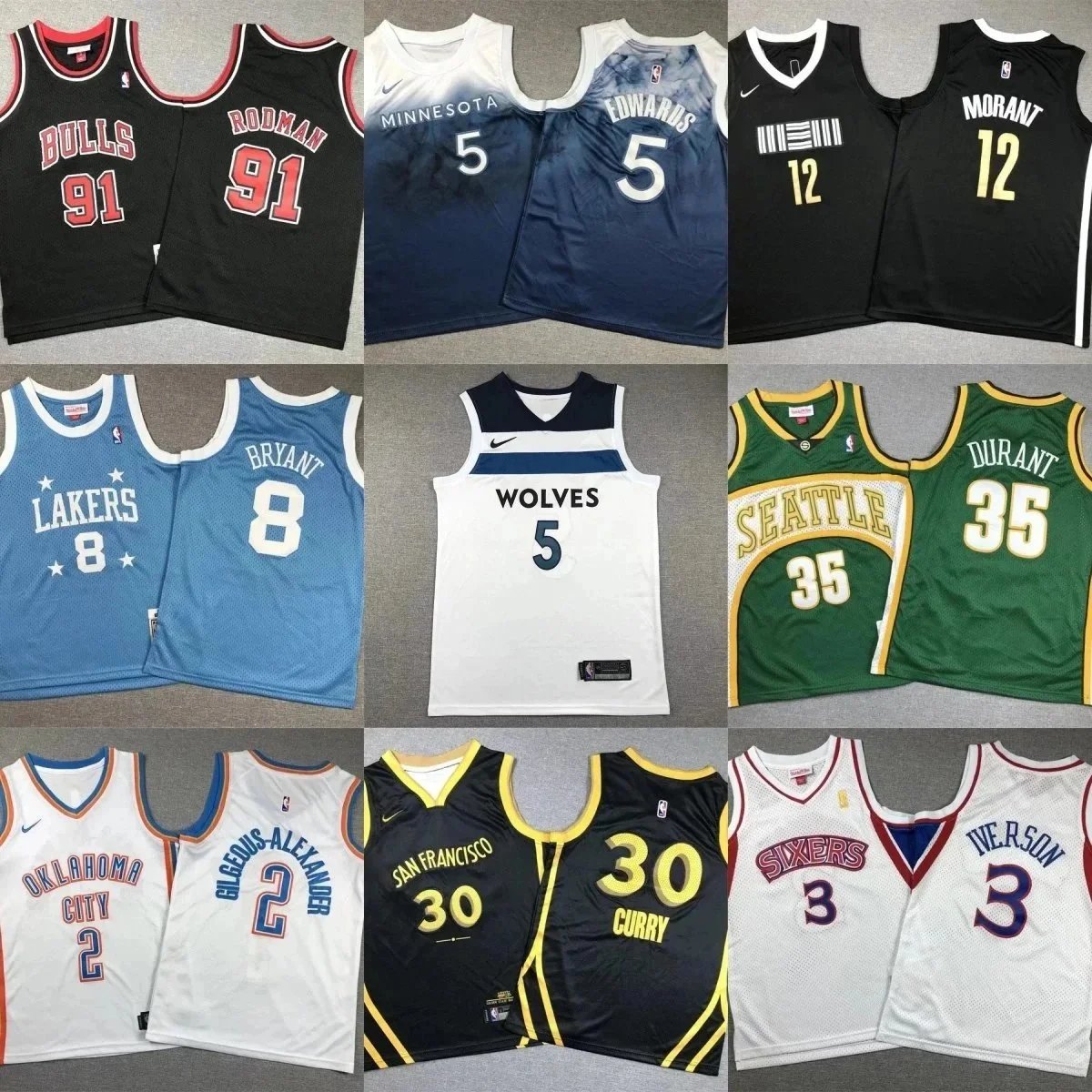 NBA Basketball Jerseys Collection - Authentic Player Editions