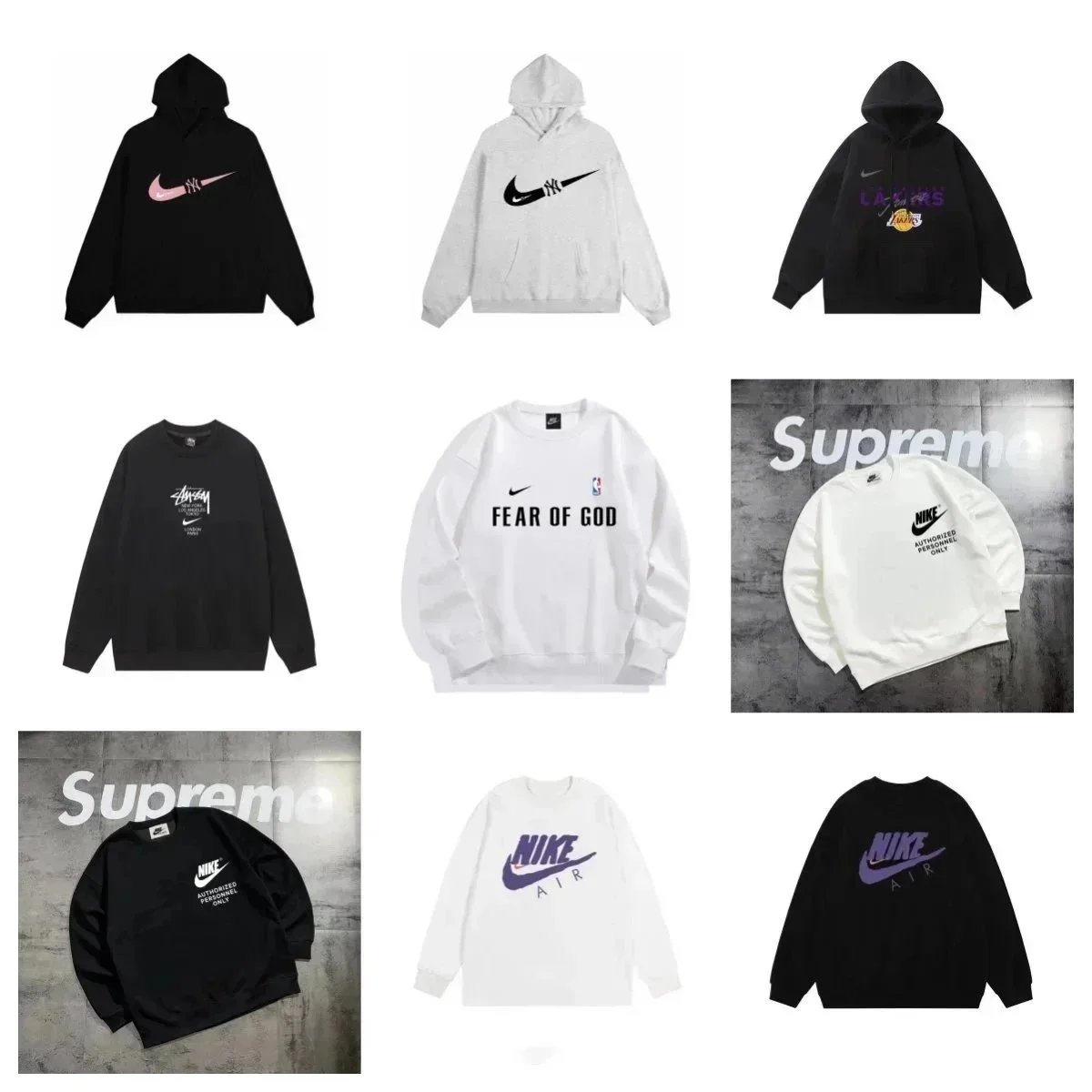 Nike x Supreme Hoodie Sweatshirt Collection