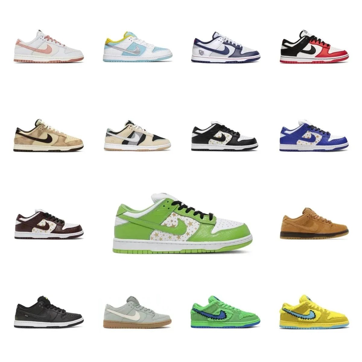 Nike Dunk Low Sneakers Collection - Limited Edition Colors