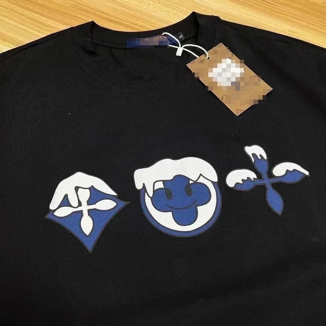 Under Armour Black T-Shirt with Blue and White Graphic Design