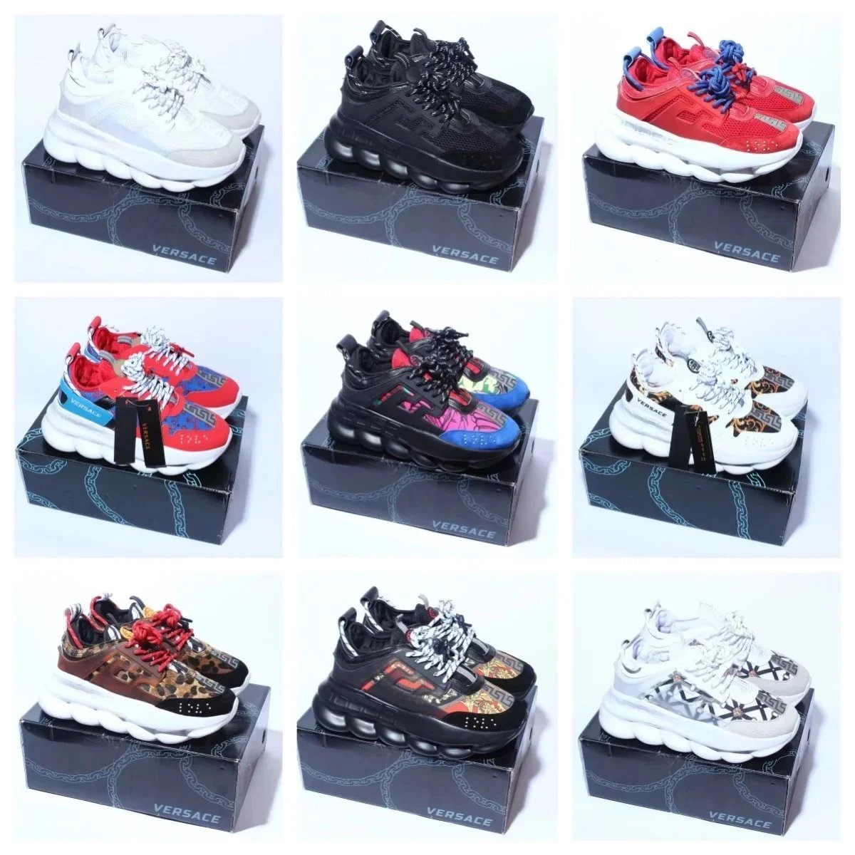 Versace Cloud Sneakers Fashion Sport Shoes for Men and Women