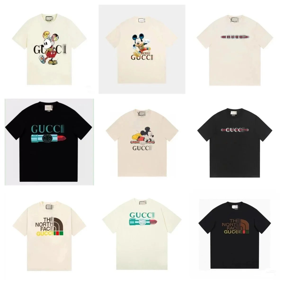 Gucci x Mickey Mouse & The North Face T-Shirts Collection
