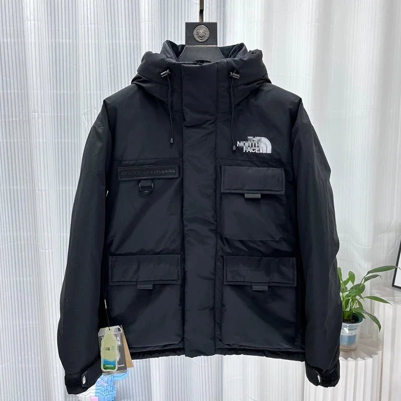 The North Face Black Hooded Winter Jacket for Men