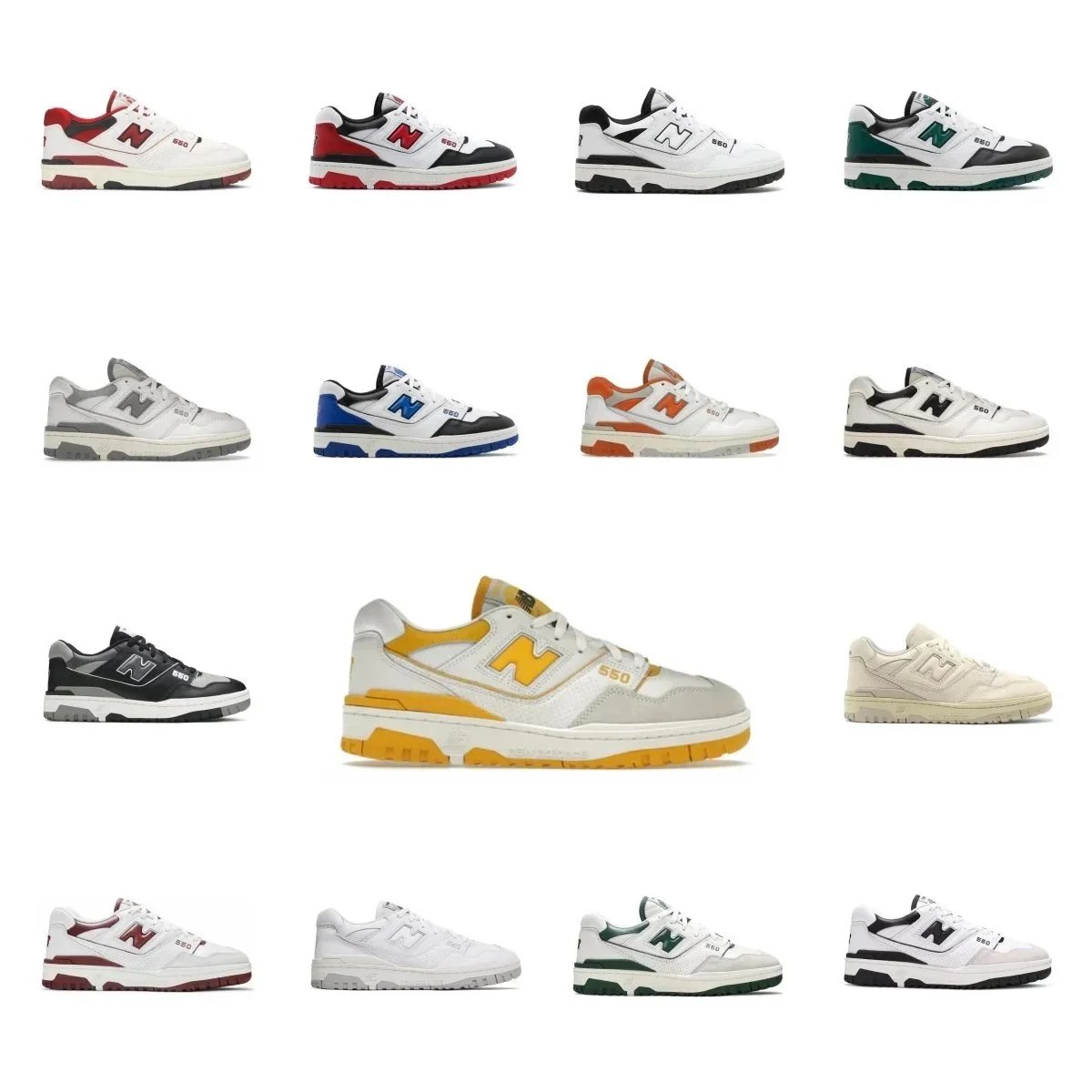 New Balance 550 Sneakers - Classic Retro Running Shoes