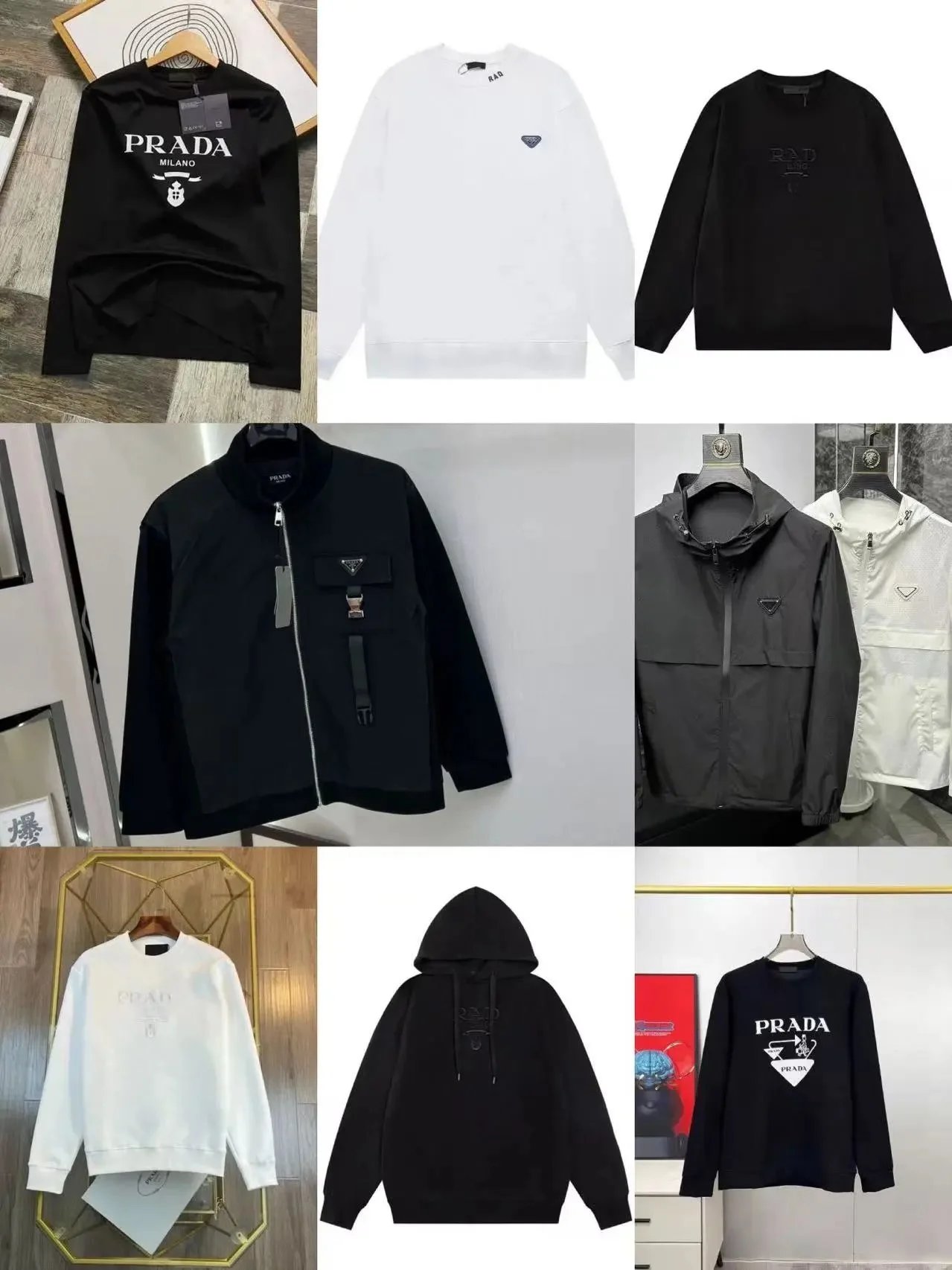 Prada Men's Sweatshirts and Jackets Collection