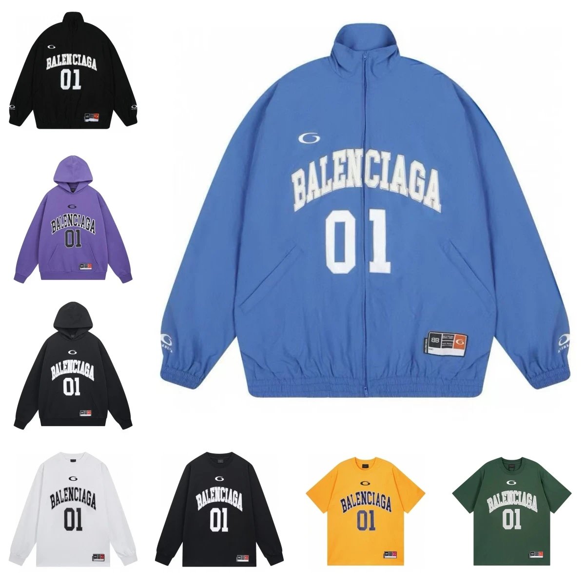 Balenciaga 01 Track Jacket and Hoodie Collection