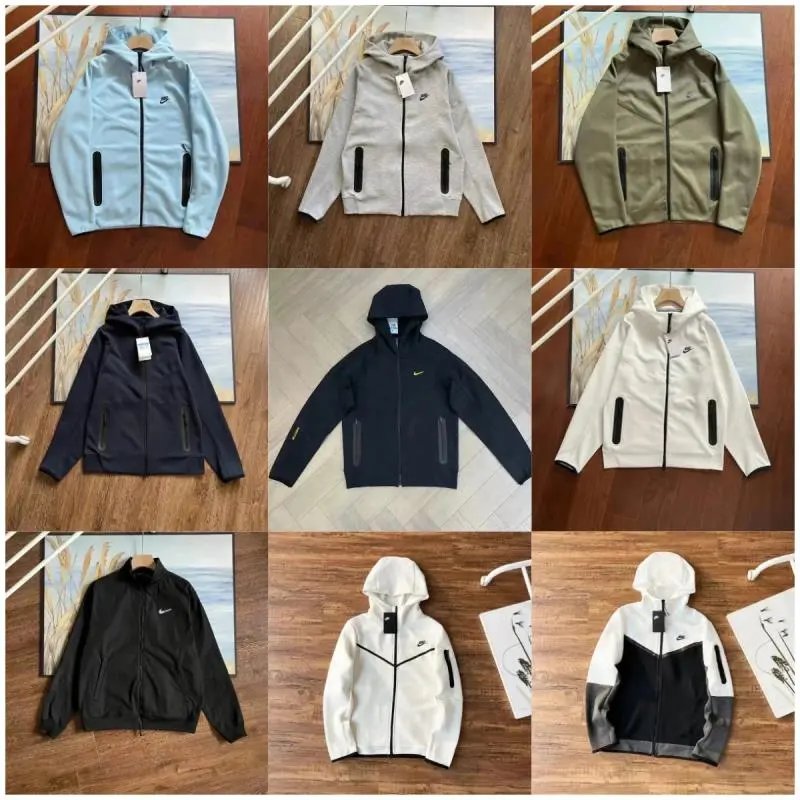 Nike Men's Hooded Zip-Up Jacket Lightweight Windbreaker Sportswear