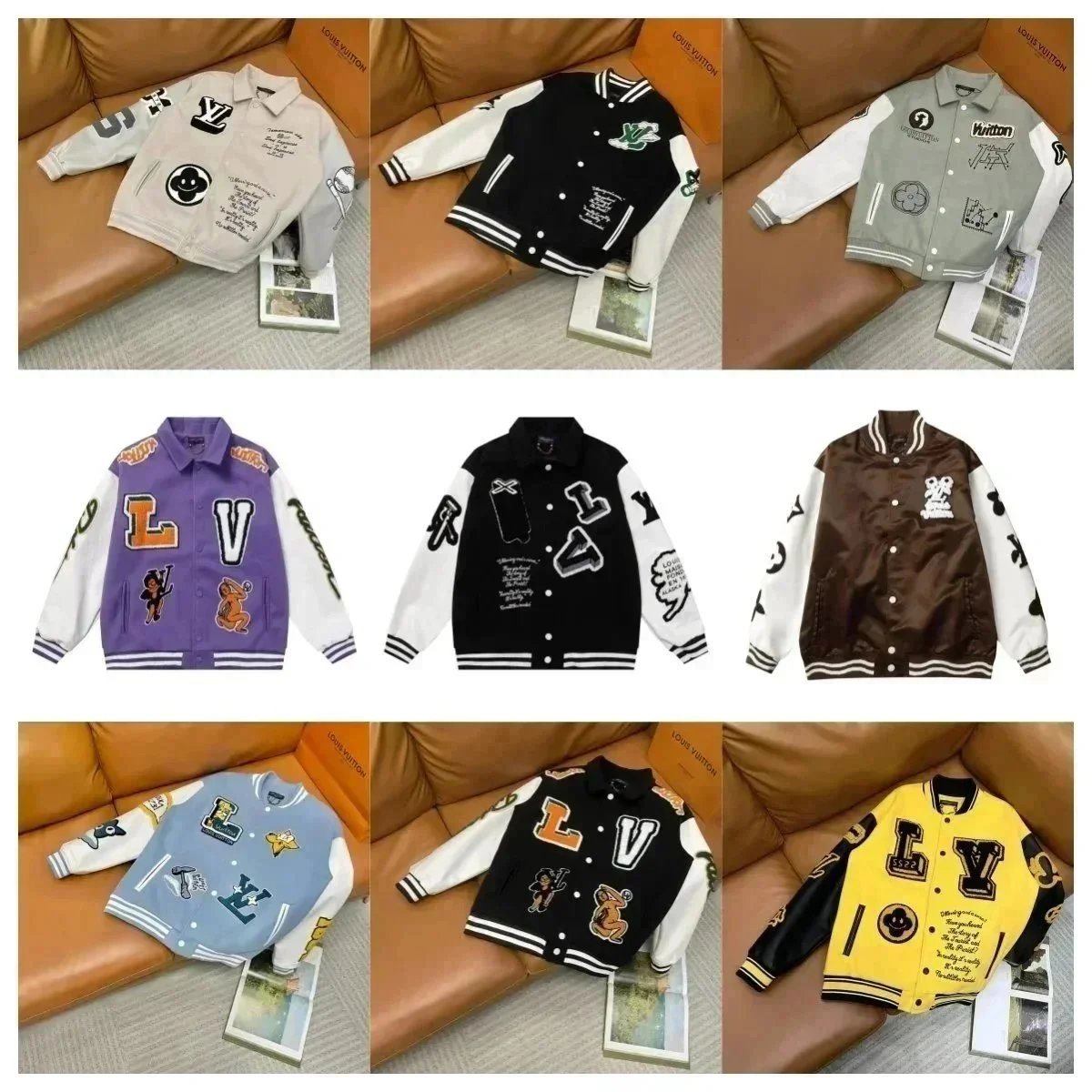 Louis Vuitton LV Monogram Embroidered Baseball Jacket