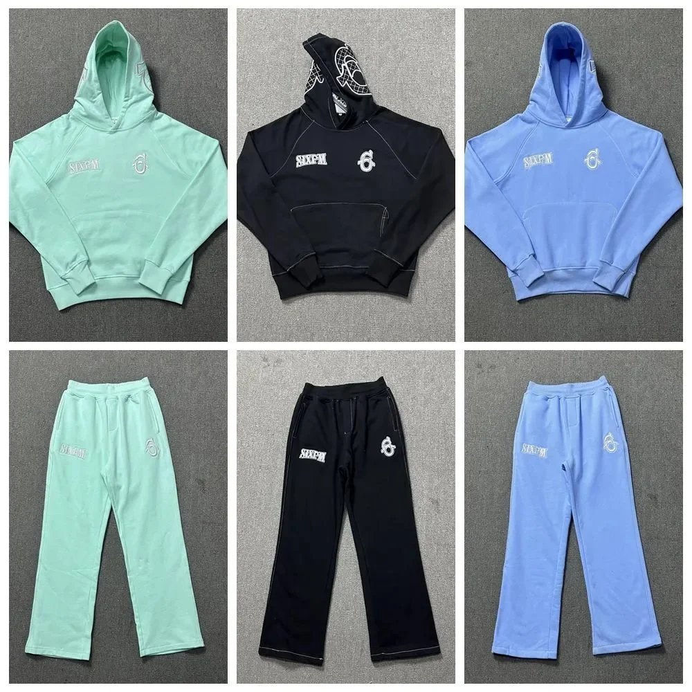 SIXPM Hoodie and Sweatpants Set for Men and Women