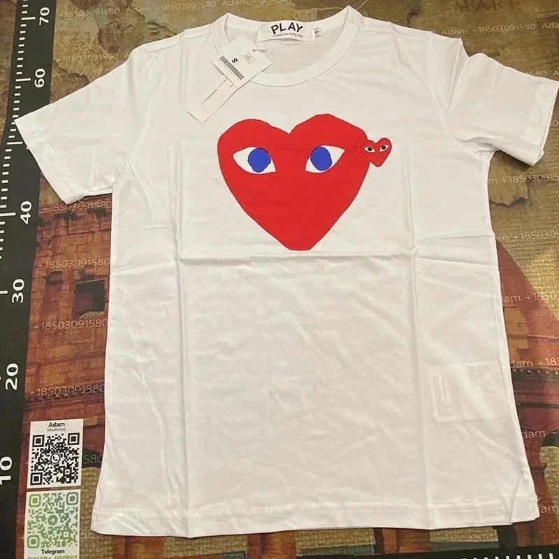 PLAY Comme des Garcons Heart Eyes T-Shirt White