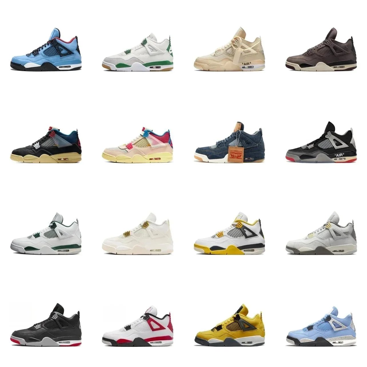 Air Jordan 4 Sneakers Collection - Iconic Basketball Shoes