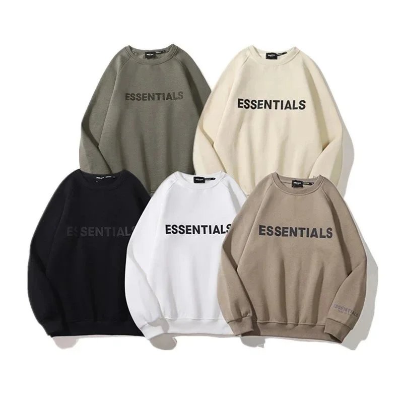 Essentials Logo Crewneck Sweatshirt Unisex Oversized Streetwear