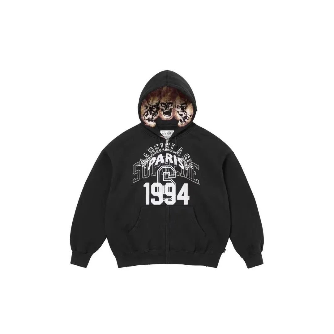 Supreme x Margiela Paris 1994 Hoodie Black