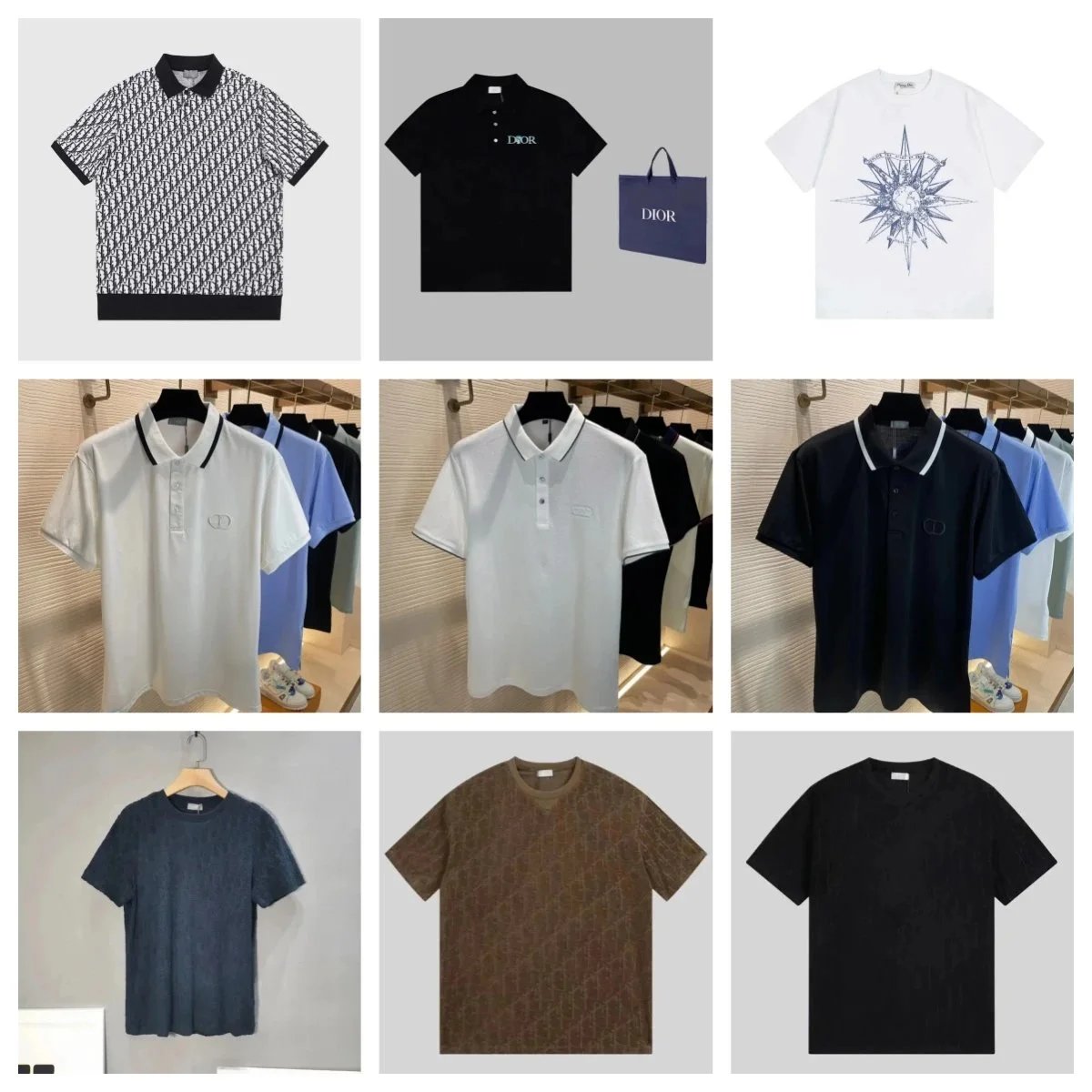 Dior Men's Polo Shirts and T-Shirts Collection