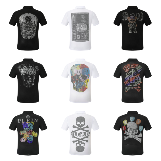 Philipp Plein Skull Print Polo Shirts for Men