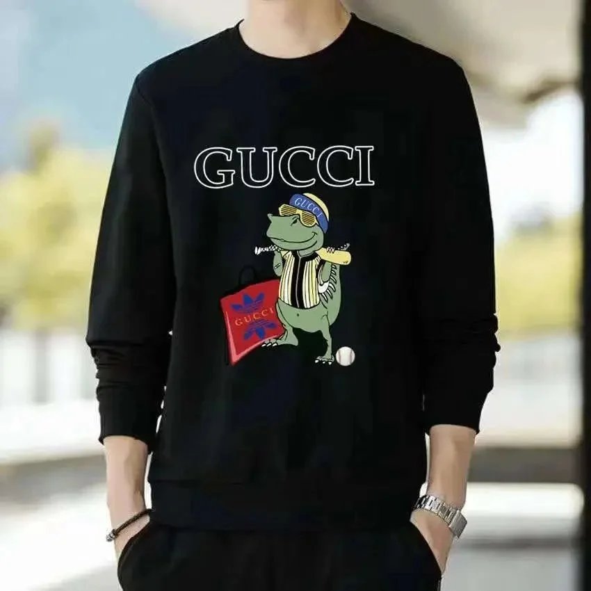 Gucci Crocodile Print Sweatshirt Men Fashion Streetwear Hoodie