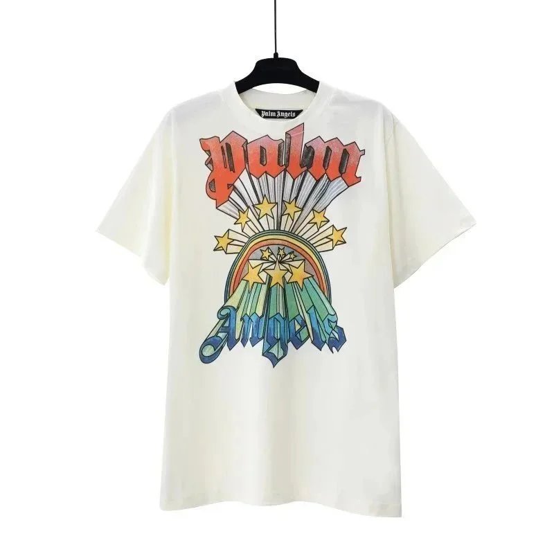 Palm Angels Rainbow Stars Logo T-Shirt