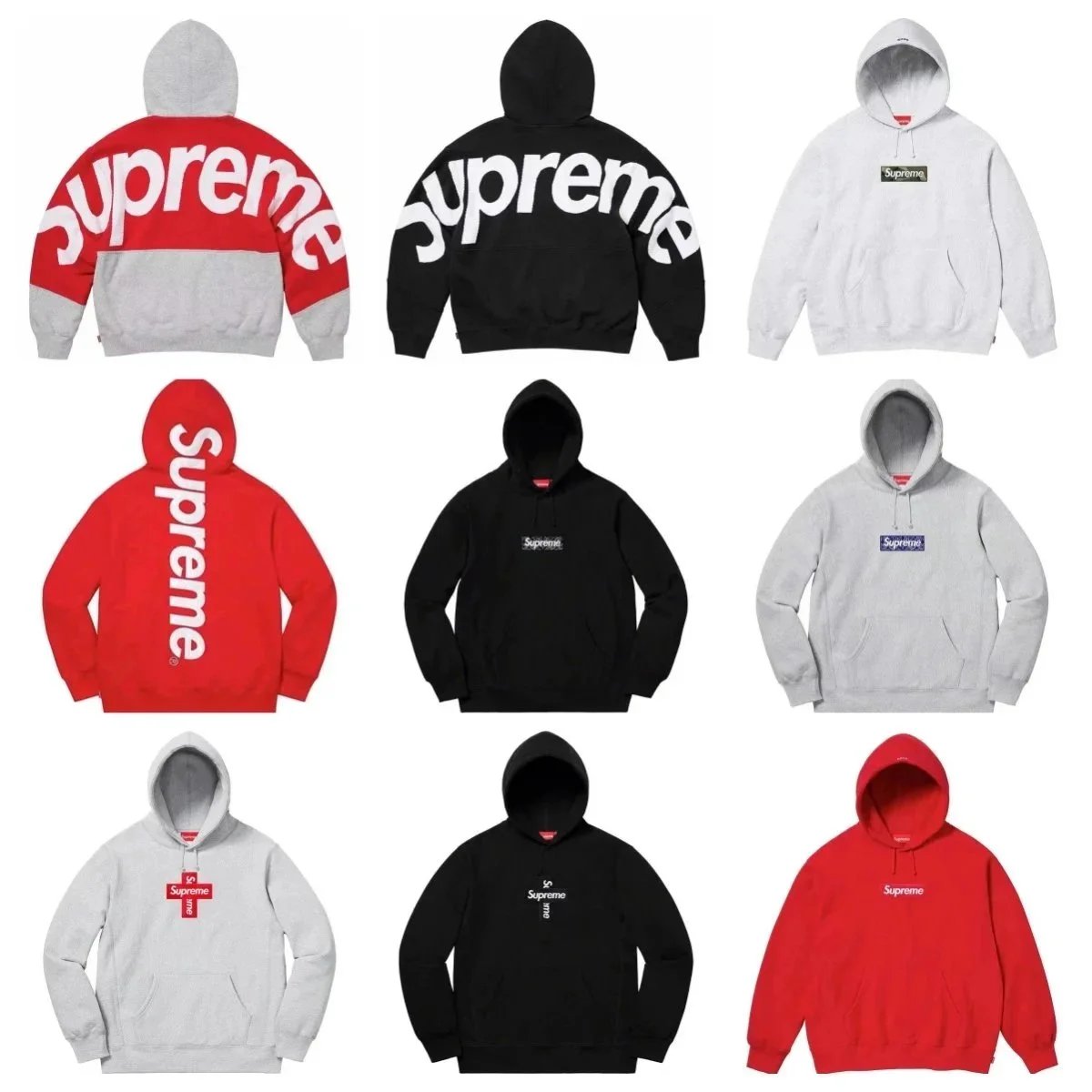 Supreme Hoodies Sweatshirts Men Women Streetwear Fashion