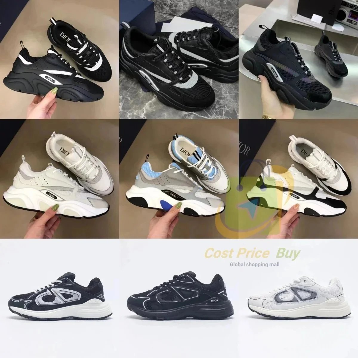Dior Sneakers Men Women Fashion Chunky Sneakers