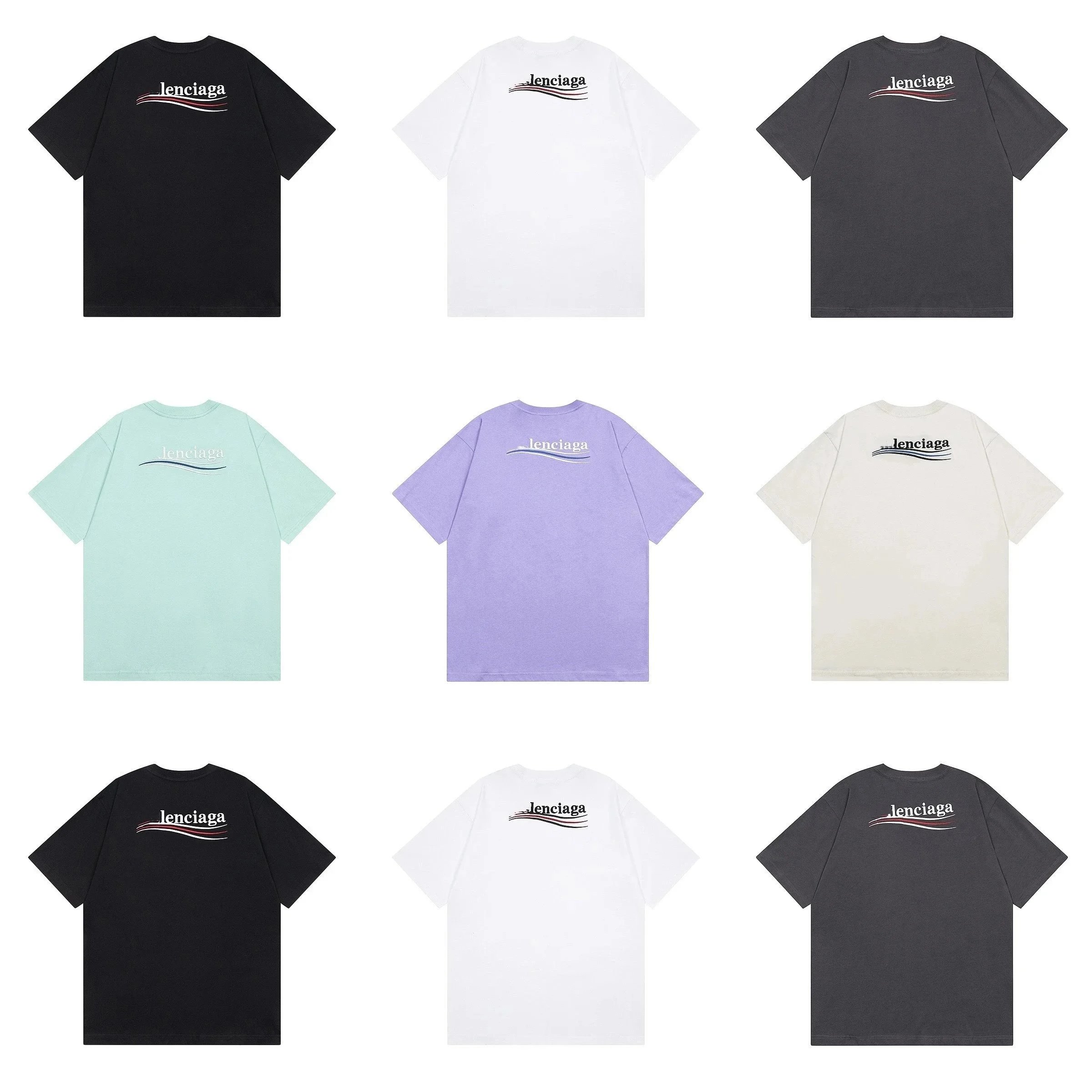 Lenciaga Logo Print Oversized T-Shirt for Men and Women