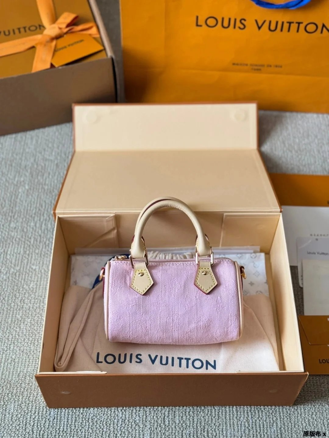 Louis Vuitton Mini Handbag Pink Leather Women's Fashion Bag