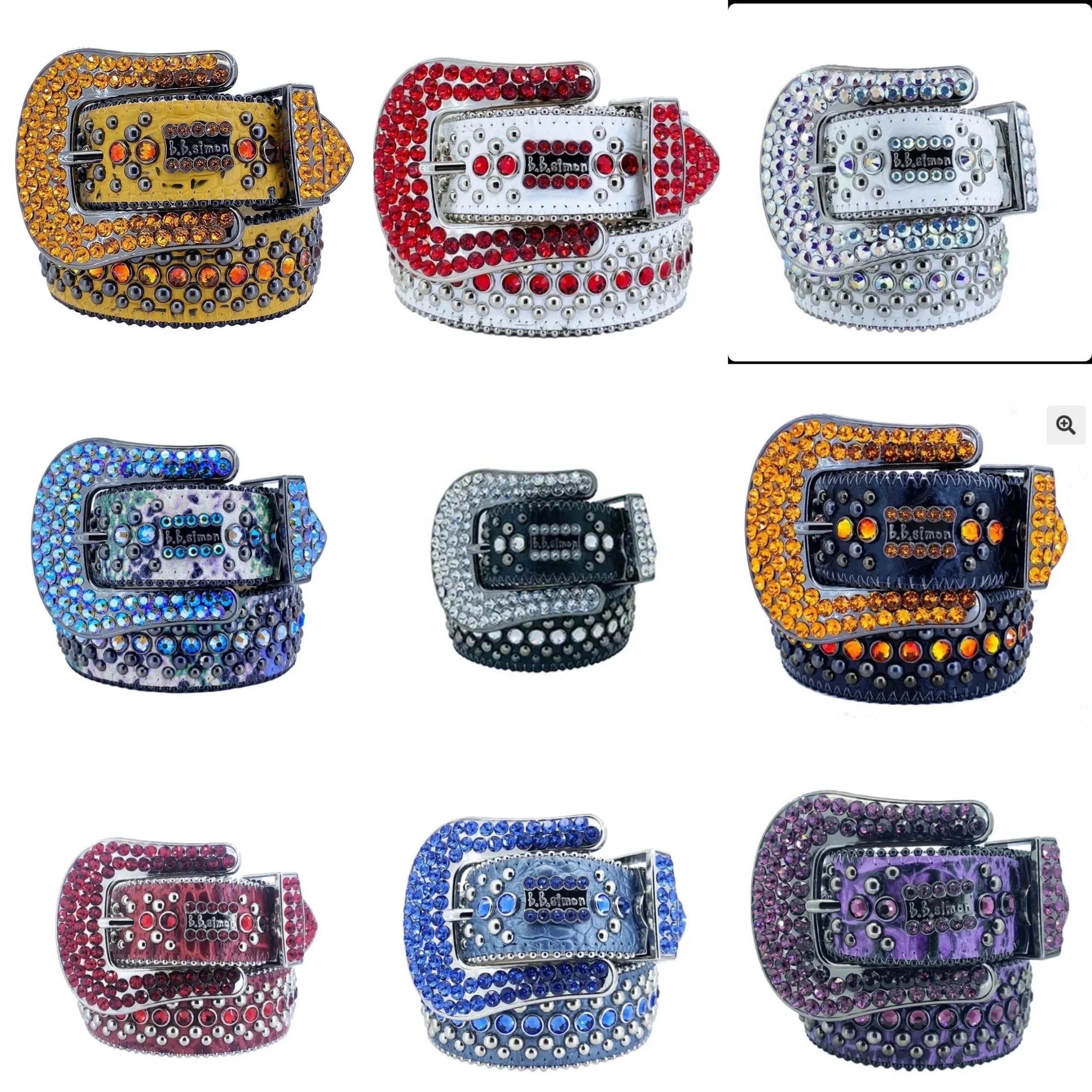 Crystal Embellished Fashion Belts for Women - Sparkling Rhinestone Buckle Belt