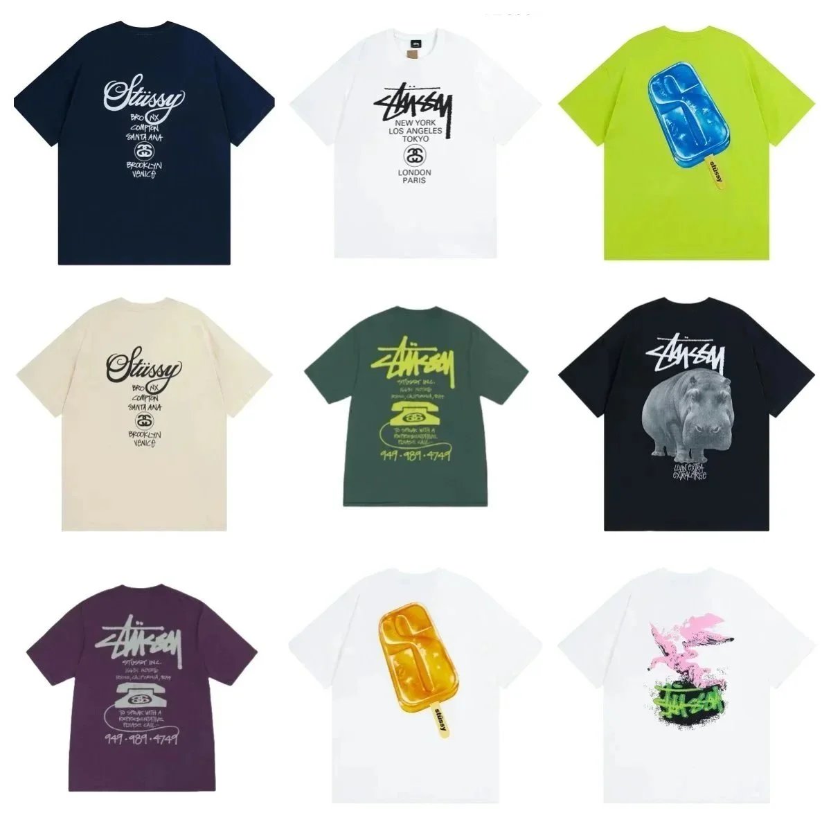 Stussy T-Shirts Collection - Streetwear Graphic Tees for Men