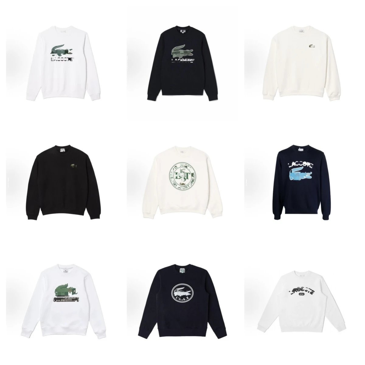 LACOSTE Crewneck Sweatshirts Collection
