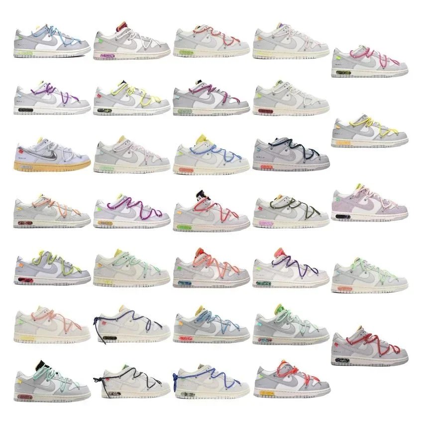 Nike Dunk Low x Sacai Colorful Laces Sneakers