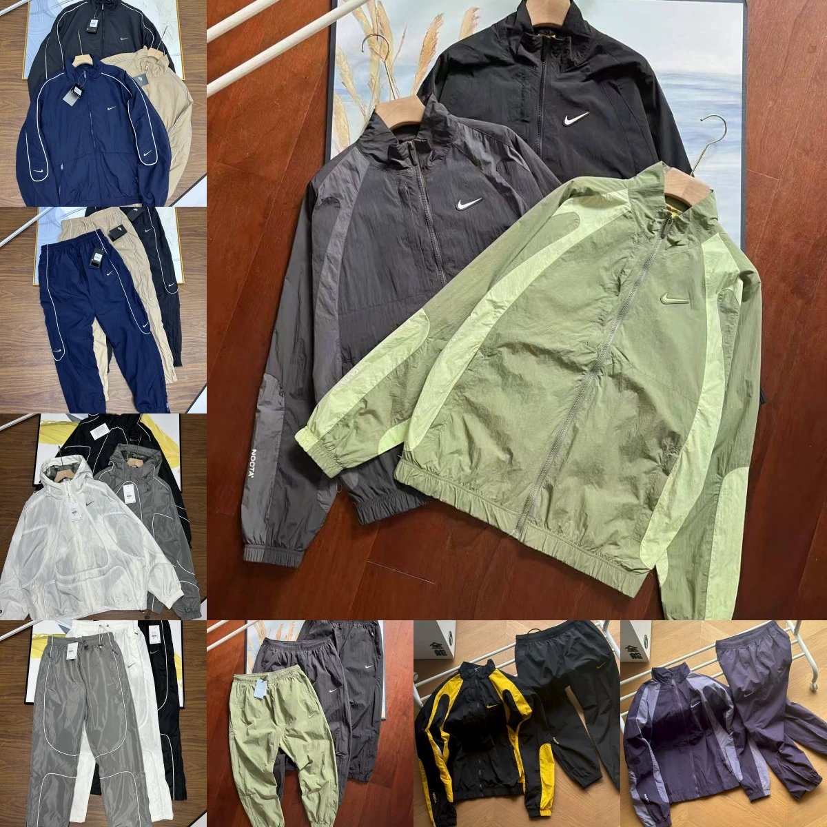 Nike Windbreaker Jacket and Tracksuit Set for Men and Women