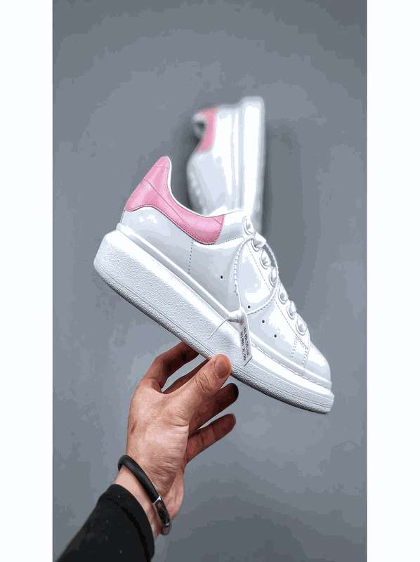 White and Pink Platform Sneakers for Women - Fashionable & Comfortable