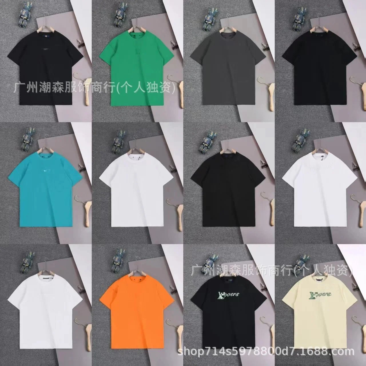 Men's Casual Pure Color T-Shirt Basic Short Sleeve Tee Shirt