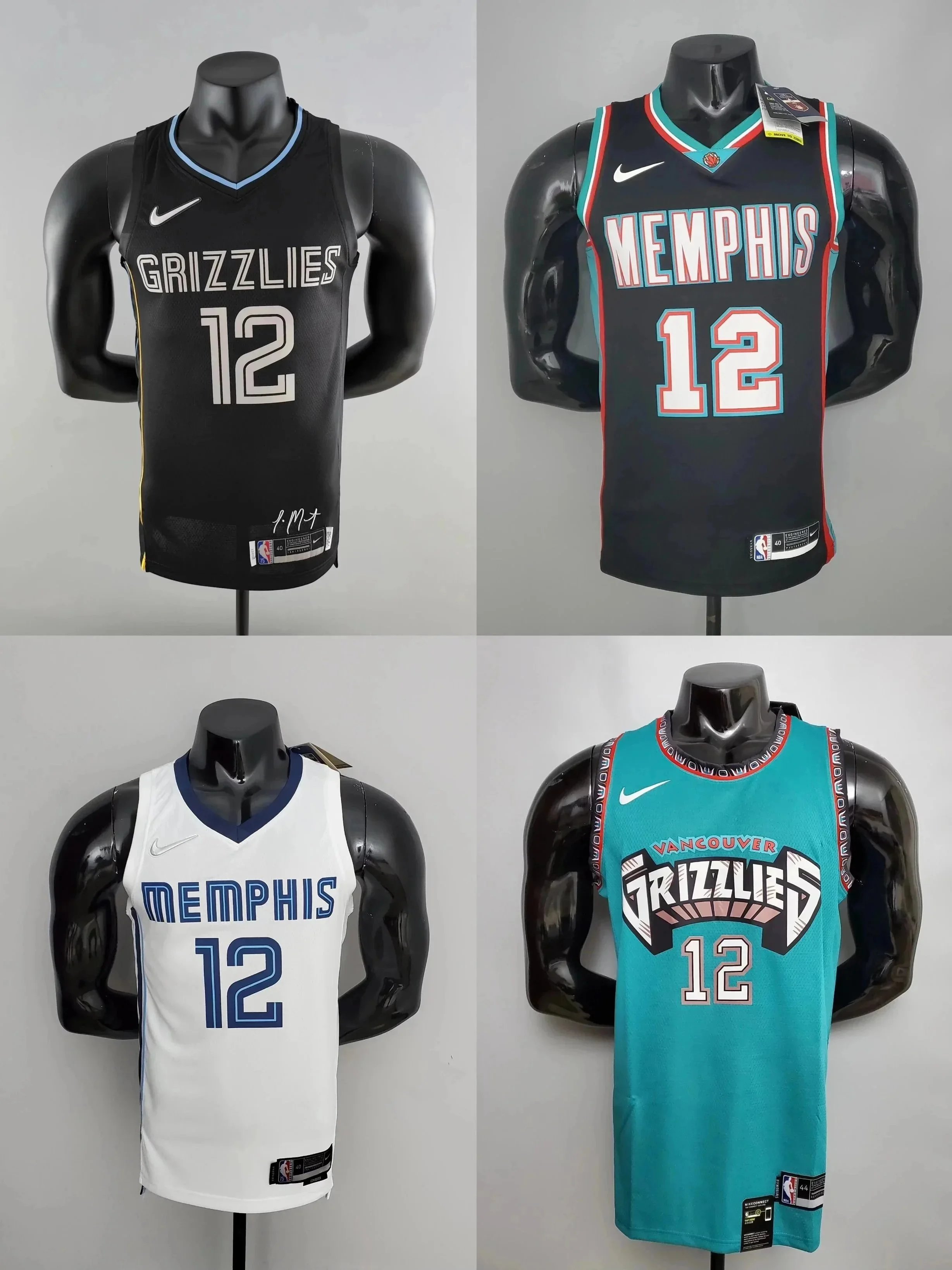 Memphis Grizzlies #12 Jersey NBA Authentic Basketball Jersey