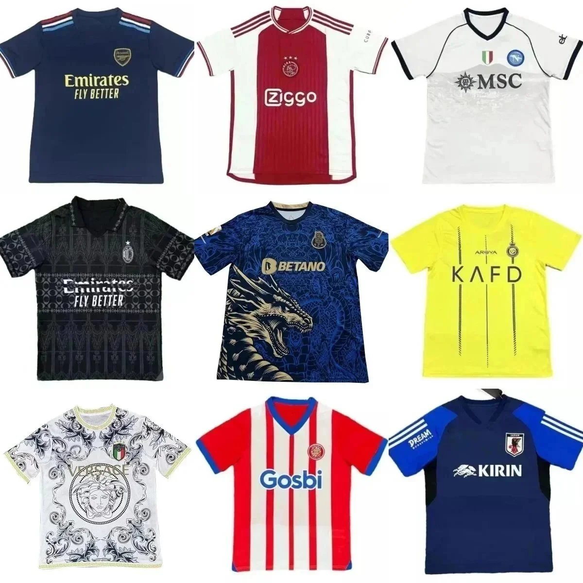 Official Football Club Jerseys Collection 2023-2024