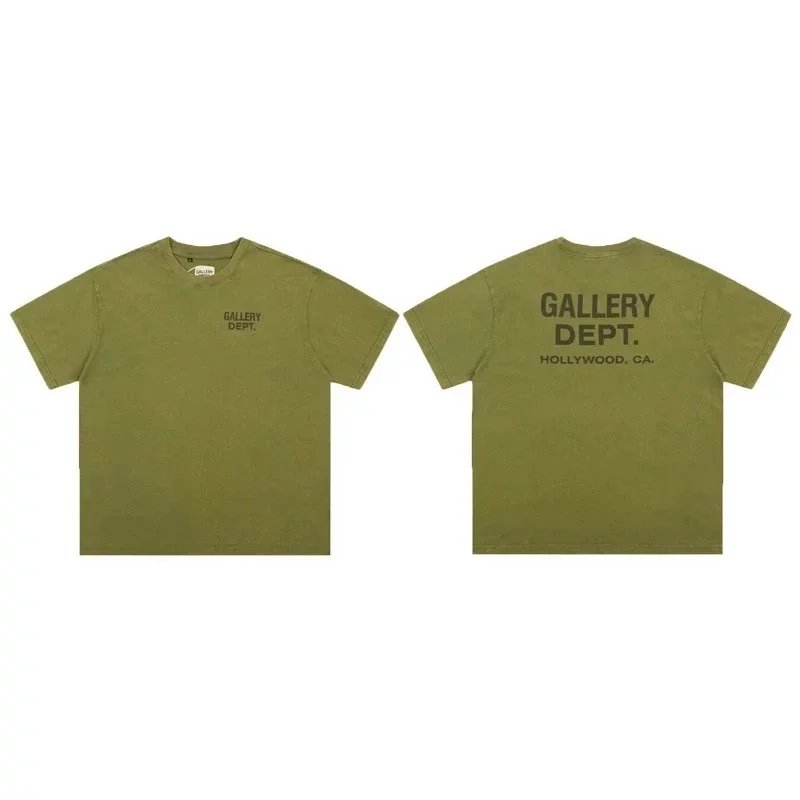 Gallery Dept. Olive Green Logo T-Shirt