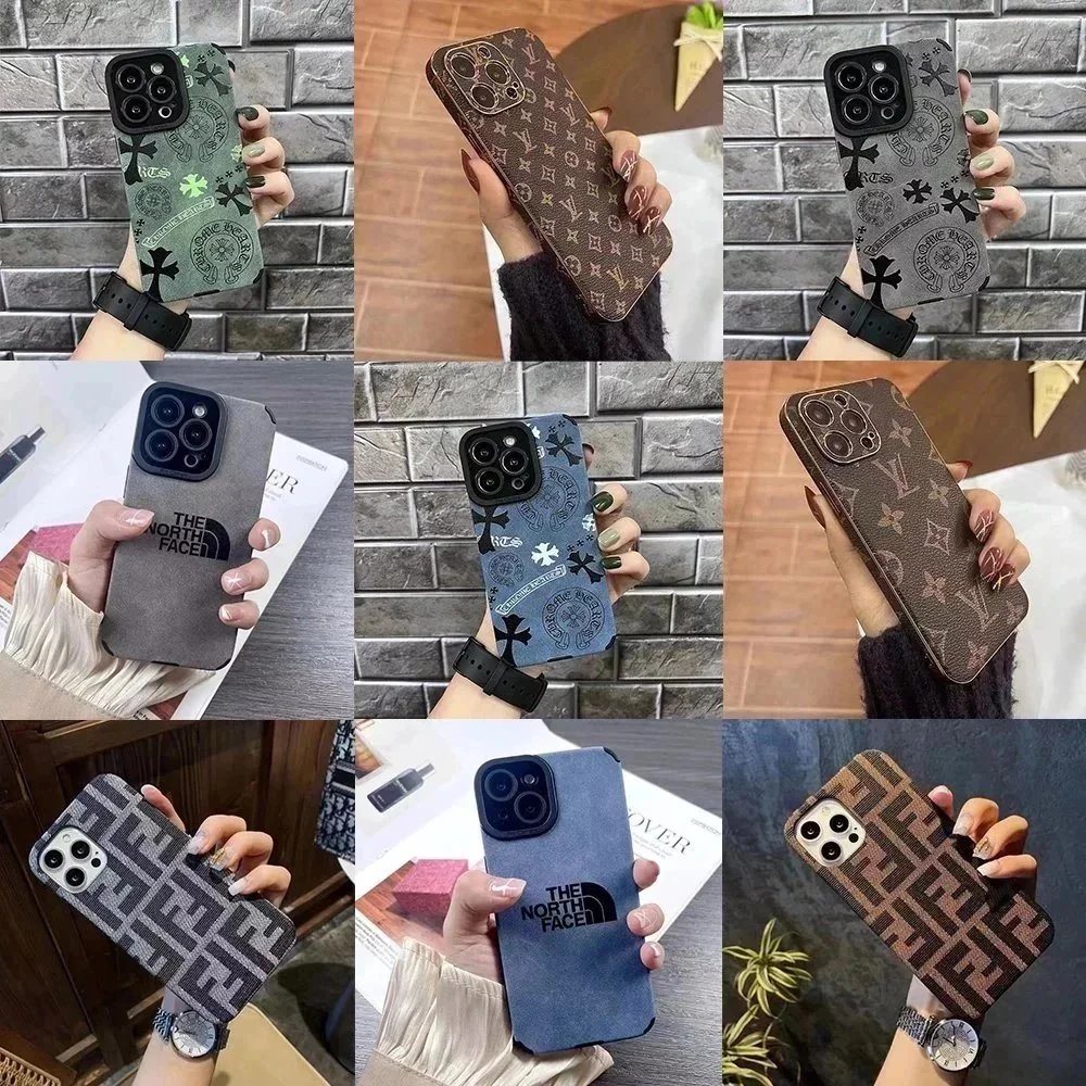 Luxury Brand Patterned Phone Cases for iPhone 14 Pro Max