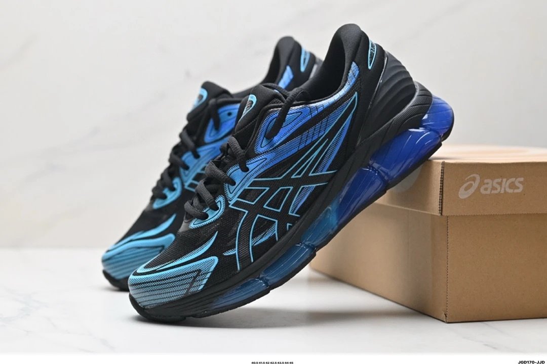 ASICS Gel-Kayano 27 Running Shoes Men's Black Blue