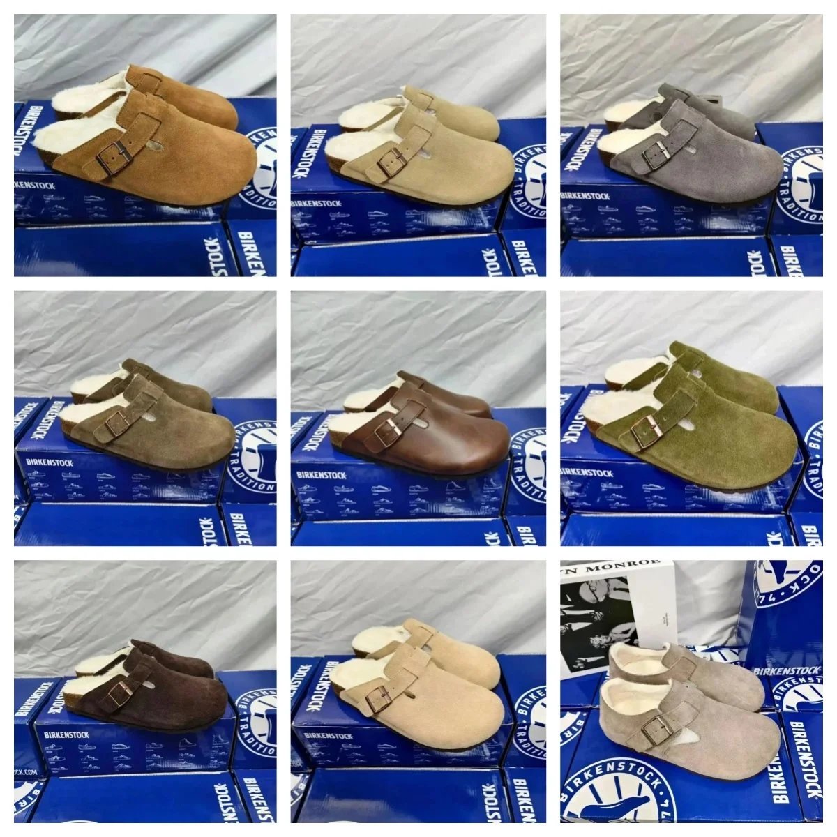 Birkenstock Boston Clogs - Comfortable Suede Mules with Soft Insole