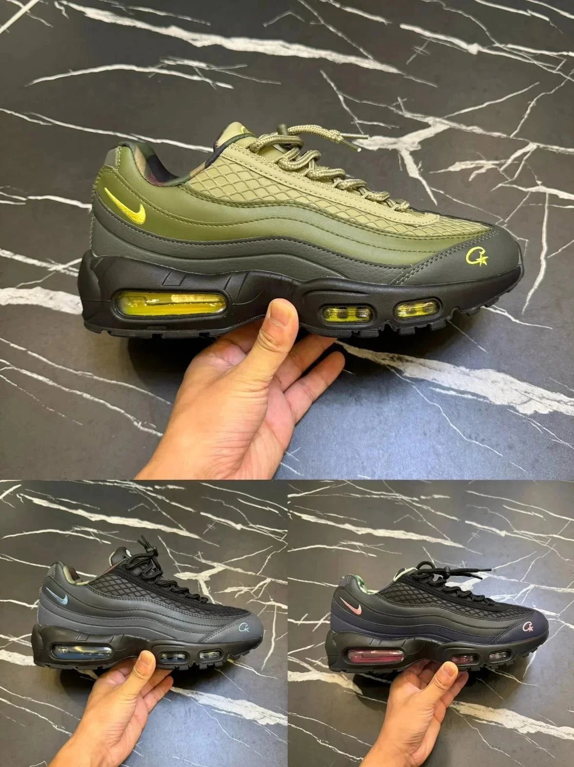 Nike Air Max 95 QS Olive Green Black Yellow Sneakers