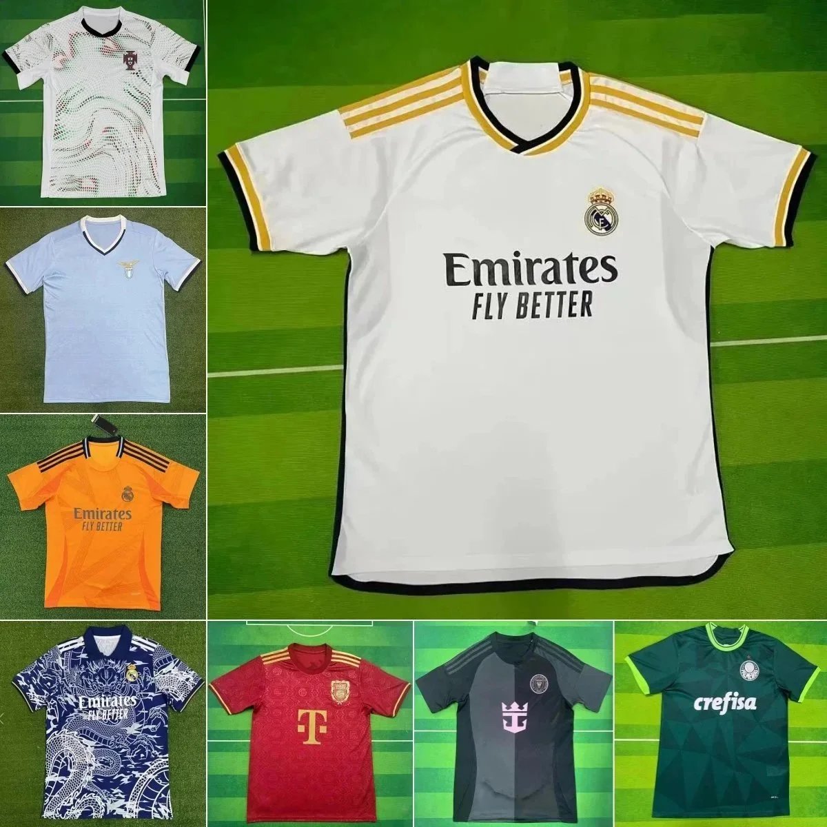 Real Madrid Home Soccer Jersey 2023-2024 Emirates Fly Better