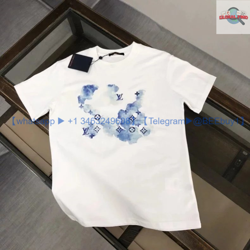Louis Vuitton Watercolor Monogram T-Shirt White Men's Fashion