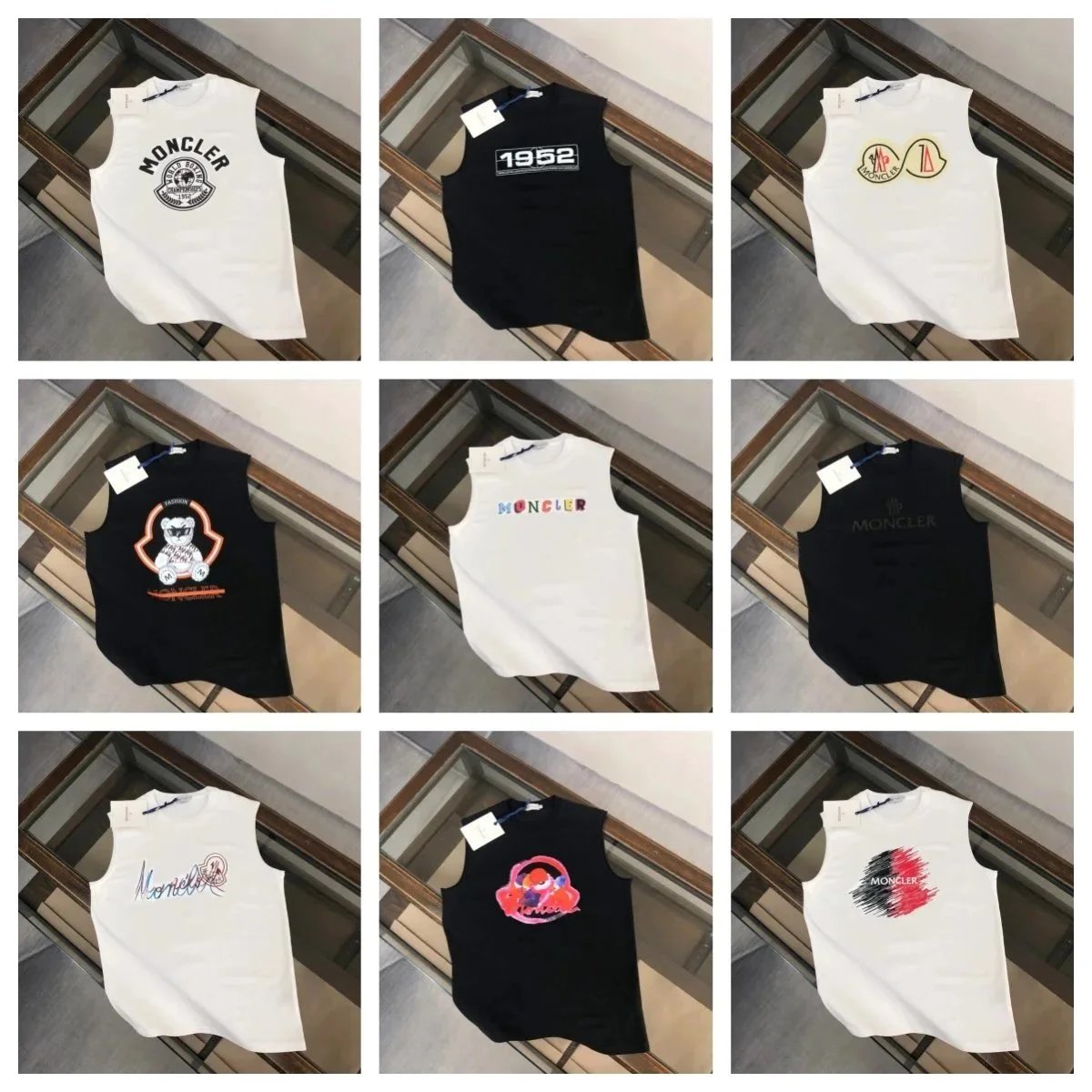 Moncler Sleeveless Tank Tops for Men and Women
