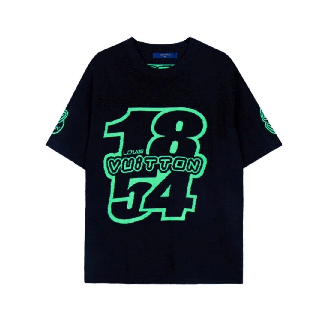 Louis Vuitton 1854 Neon Green Logo T-Shirt