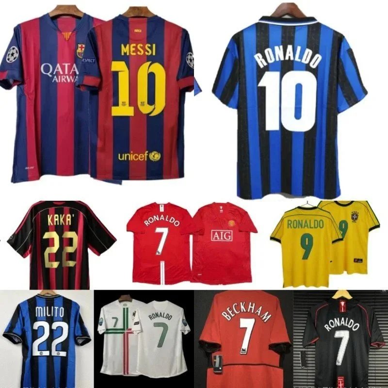 Official Soccer Jerseys Messi Ronaldo Beckham Kaka Football Shirts