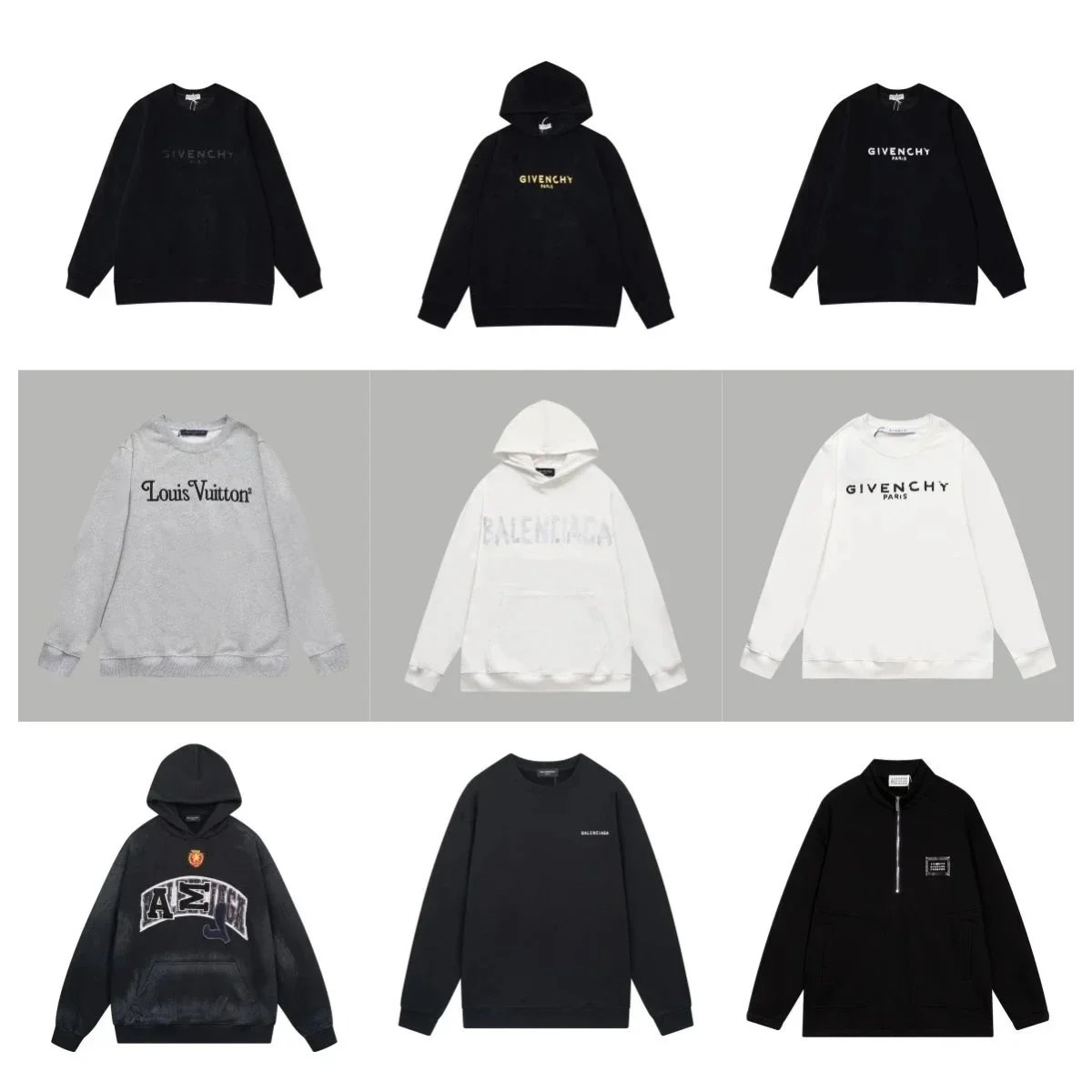 Givenchy Paris Logo Sweatshirt Hoodie Men Women Fashion Streetwear