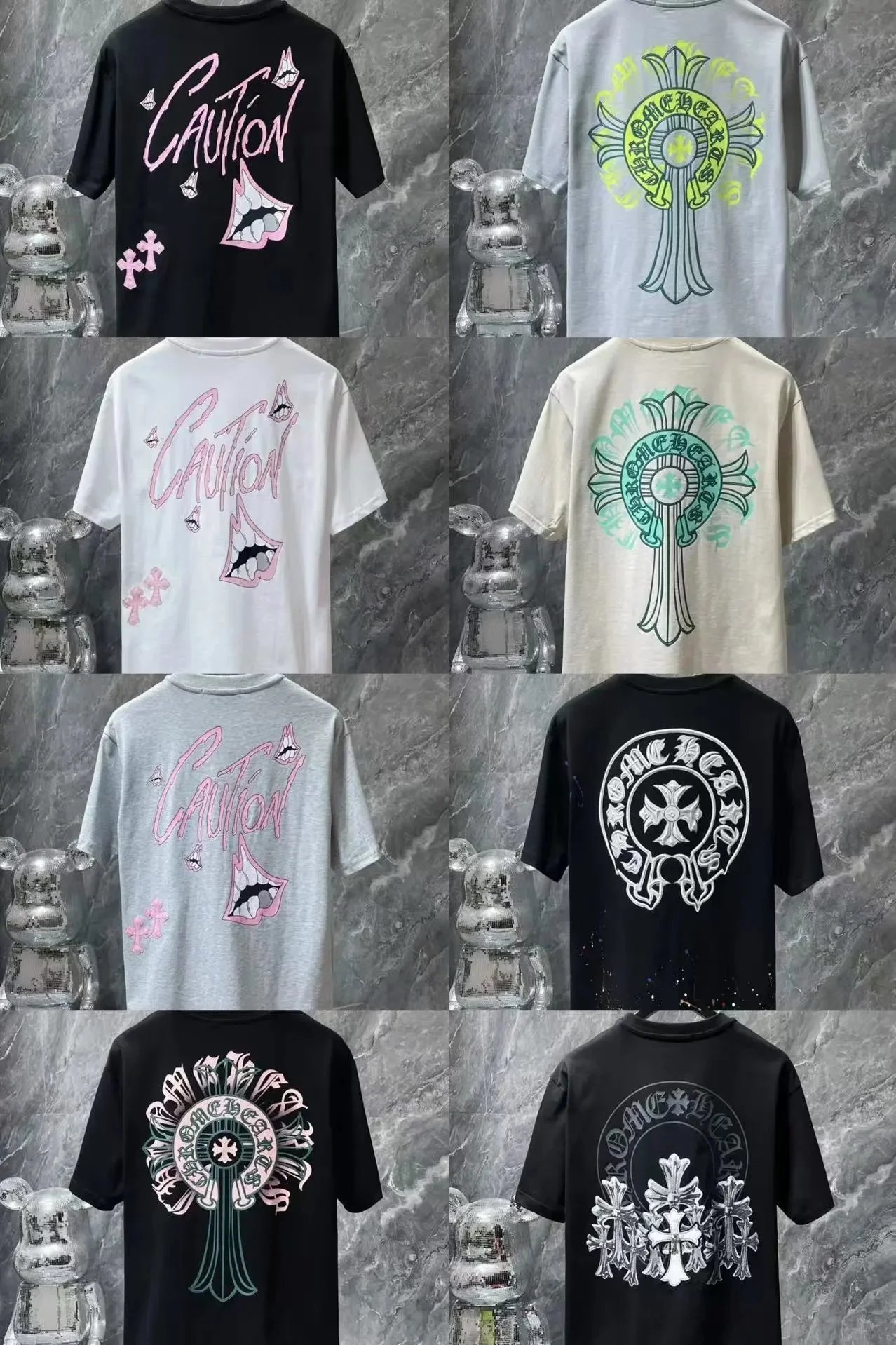 OMC CAUTION T-Shirt Collection - Gothic Streetwear Design