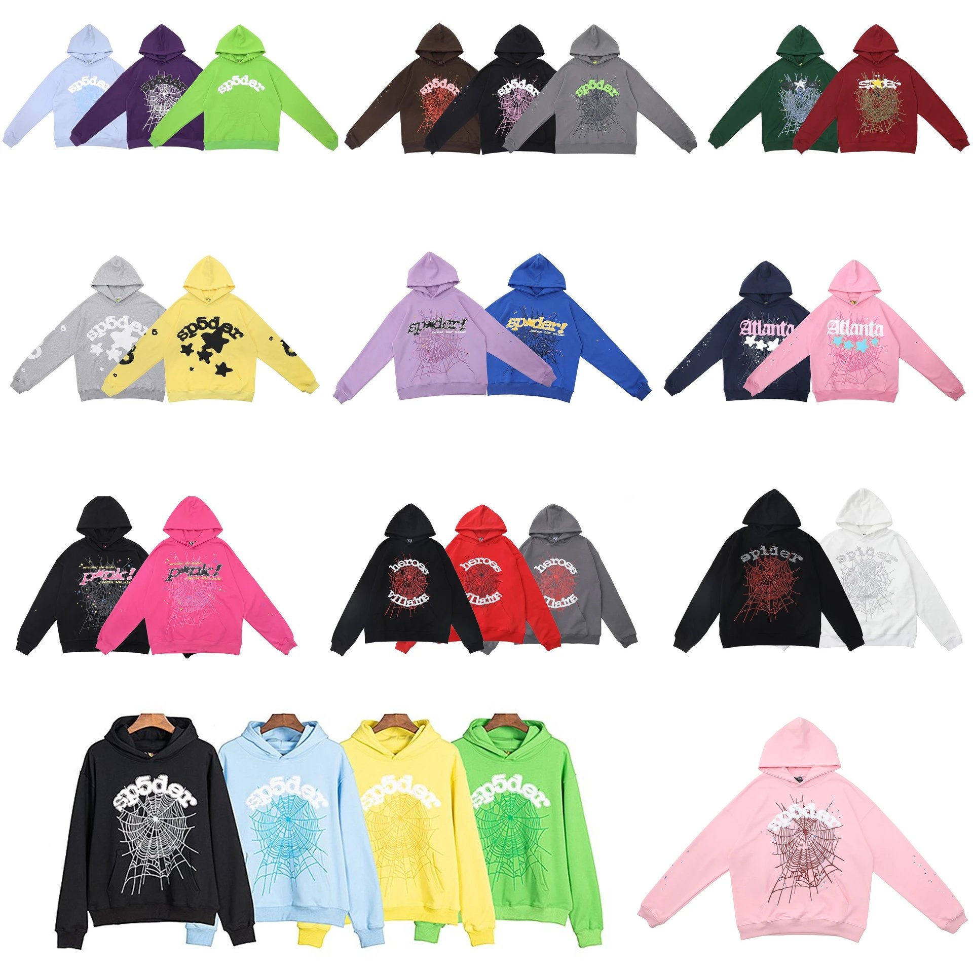 Spider Hoodie Sweatshirt for Men Women Unisex Fashion Streetwear