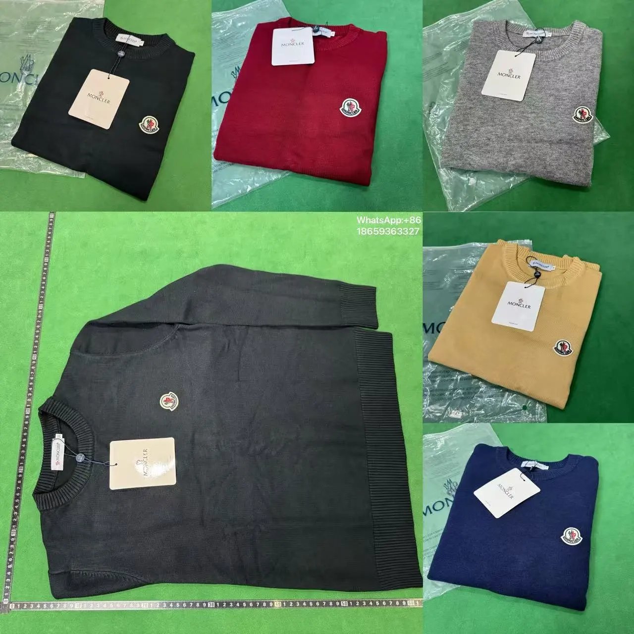 Moncler Men's Crewneck Sweater Knitwear Fashion Brand Sweaters