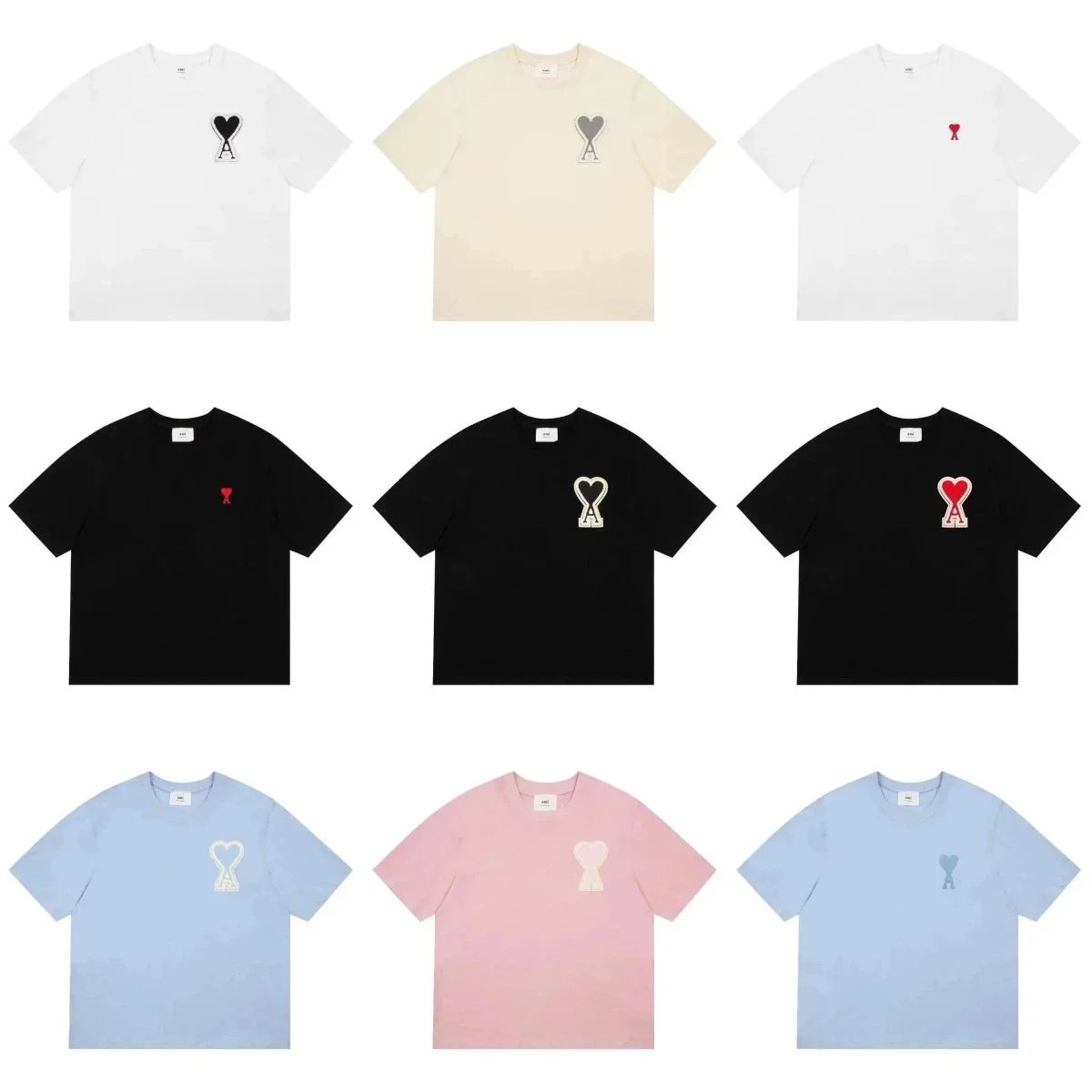 BAPE Heart Logo T-Shirt Unisex Streetwear Fashion Tee